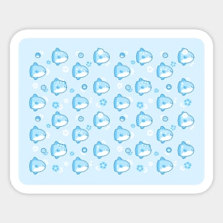 Sakura Mola Mola (Blue) Sticker